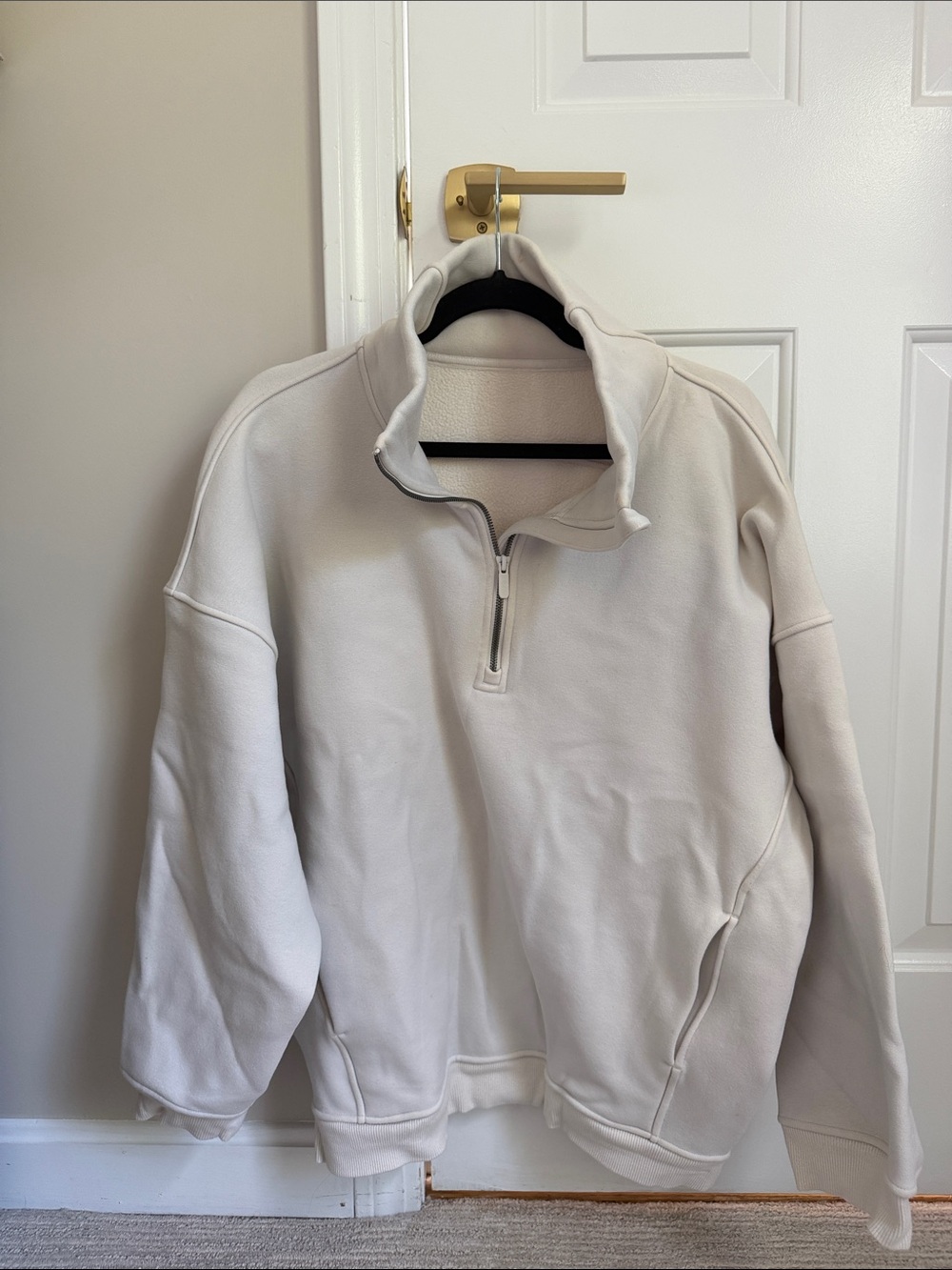 Lululemon Quarter-Zip Pullover Sweatshirt - Off-White
